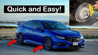 How to Change Honda Civic Brake Pads Front & Rear EPB Parking Brake Service Mode 10th Gen 2016-2021