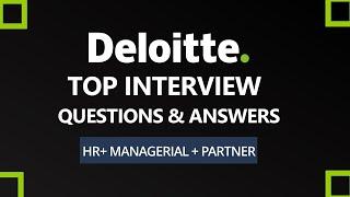 Deloitte Interview Questions and Answers 2025 | Deloitte Interview Process | HR+ MR