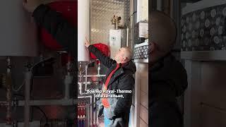 Завершили отопление в деревянном доме 150кв. м