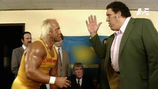 Hogan and Andre nearly come to blows during signing: A&E WWE Rivals Hulk Hogan vs. Andre the Giant