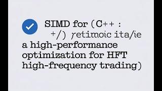 Simd may not be the fastest approach for HFT