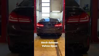 BMW F90 M5 Redstar Exhaust Downpipes Before & After