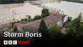 Storm Boris batters Italy after wreaking havoc in central Europe | BBC News