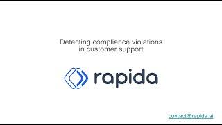 Detect regulatory compliance violations using Rapida's ready to deploy endpoint.