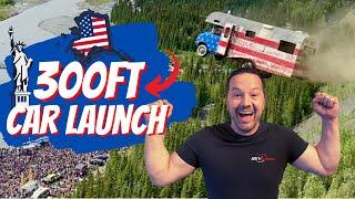 CAR LAUNCH OFF A 300FT CLIFF IN ALASKA!! The 2023 4th of July Glacier View Event You MUST SEE!