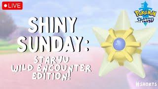  SHINY SUNDAY: STARYU & PANCHAM FOUND! On to Vanillite! | Live Stream | Pokémon Sword #shorts