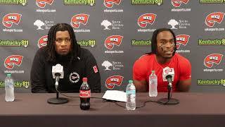 WKU FB: DT Dallas Walker & DB Upton Stout | UTEP Postgame | 10-10-2024