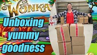 Unboxing Yummy Goodness! It's like we are at a Wonka factory with a magical unboxing!