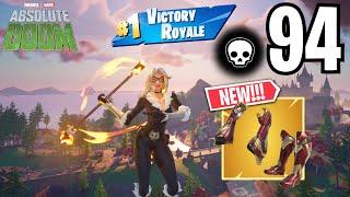 94 Elimination BLACK CAT Solo vs Squads WINS Full Gameplay (NEW MARVEL FORTNITE CHAPTER 5 SEASON 4)!