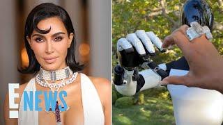 Kim Kardashian Shows Off MASSIVE Diamond Rings and New Tesla Robot | E! News