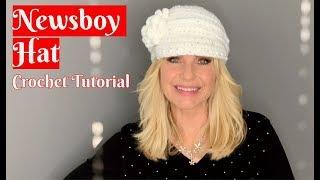  Newsboy Hat  Crochet Tutorial