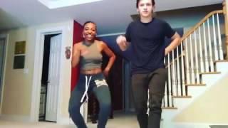 Tom Holland and deja carter dancing (instagram)