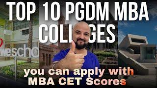 CET based Top 10 PGDM Colleges