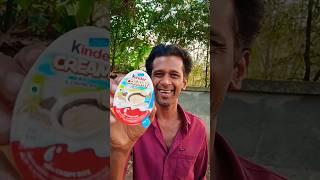 Funny kinder creamy tasting