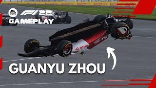 I Recreated GUANYU ZHOU’s Huge CRASH on F1 22 | F1 22 Gameplay