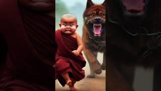 Little monk so cute  baby #so #cute #monk #cartoon #whatsapp #funny #baby #littlemonk