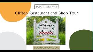 Clifton, VA Restaurant and Shop Tour