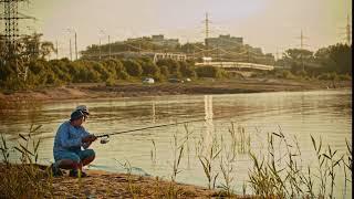 a father and his son on fishing together