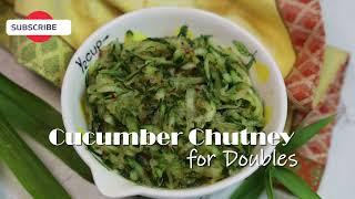 How to make Trini Cucumber Chutney for Doubles ( VEGAN )- Episode 2051