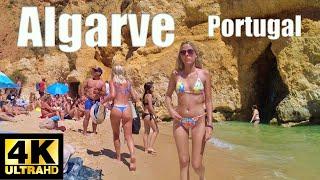 ️Algarve Beach Walk 4K Praia do Camilo, Portugal