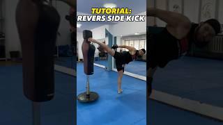 Tutorial: Revers Side kick#training #fighter #karate #kickboxing #taekwondo #mma #sidekick