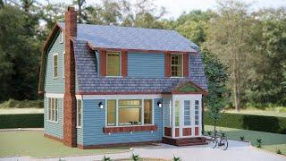 Perfect Small Home! 26'x28' (8x8.5m) House Tour + Floor Plan