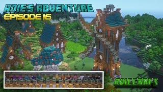 Building a FANTASY WINDMILL in Minecraft -  How to make a Wool Farm - Adie's Adventure Ep. 16