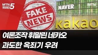 국감 뜨거운 감자된 가짜뉴스…눈치보는 네카오 / 머니투데이방송 (뉴스)