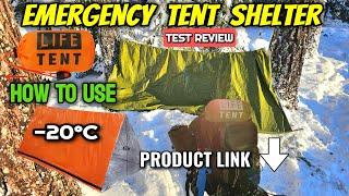 Cheap Emergency Rescue Tube Tent Shelter Mylar Life Tent How To Use? TEST AND REVIEW // PRODUCT LINK