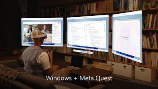 Immersive productivity with Windows and Meta Quest