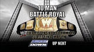 10-Man Battle Royal WWE Championship Scramble Qualifying Match SMACKDOWN! Aug 22,2008