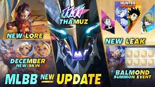 THAMUZ 11.11 UPDATE | DECEMBER NEW SKIN | BALMOND SUMMON EVENT - Mobile Legends #whatsnext