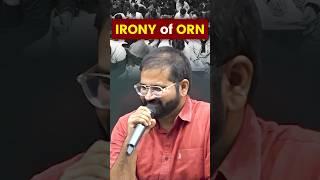 Irony of ORN | Ayush Sinha Sir #forumias #shorts