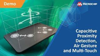 Capacitive Proximity Detection, Air Gesture and Multi-touch on 13.3" HMI Demonstration