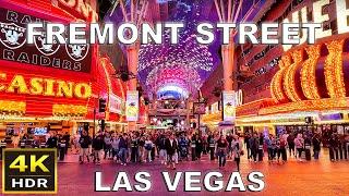 [4K HDR] Fremont Street Las Vegas Walking Tour | January 2025 | Downtown Las Vegas