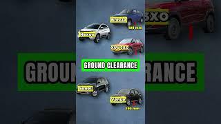 Ground Clearance | Tata Nexon vs Maruti Brezza vs Mahindra XUV 3XO vs Kia Sonet vs Hyundai Venue