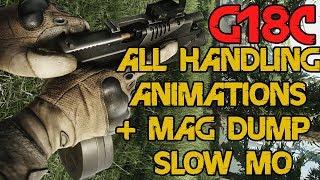 EFT Glock 18C All Handling Animations + Mag Dump in Slow Motion