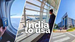 India to USA Travel Vlog | International Student | MS in US | Study Abroad