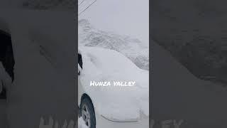 Snow at Oxus Hunza valley ️ #snowfall