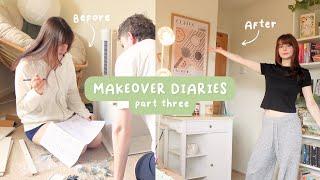 COZY ROOM MAKEOVER DIARIES PT 3┃organising bookshelves & creating a coffee nook