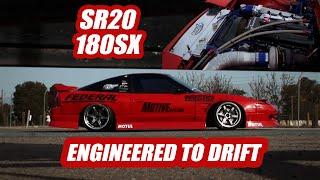 Slammed 180SX Drift Machine - Nigel Petrie Engineered to Slide Throwback Feature