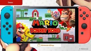 Mario vs. Donkey Kong Demo  - Nintendo Switch HD Gameplay No Commentary