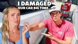 I DAMAGED our car BIG time!  Not The Car Update We Wanted...