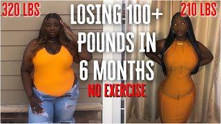 HOW I LOST 100 POUNDS IN 6 MONTHS NO EXERCISE! |KETO,ALTERNATE DAY, INTERMITTENT FASTING| AMINACOCOA