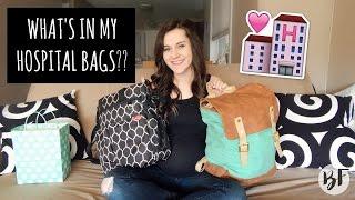 WHAT'S IN MY HOSPITAL BAGS?? || YOUNG FIRST TIME MOM || BETHANY FONTAINE