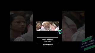 PM MODI, PRESIDENT DRAUPADI MURMU, DM RAJNATH SINGH, AT GALLANTRY AWRADS 2025- NATIONAL ANTHEM