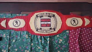 The Wrestling All Day Podcast Championship Belt From Trophy Smack Unboxing!!!