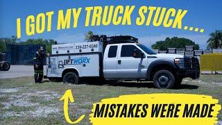 Why I Started My Own Forklift Repair Company and I Got My Service Truck STUCK!!