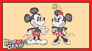 Mickey Mouse & Minnie Mouse Cartoon Come to Life!   | How NOT To Draw |  @disneychannel