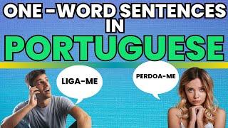 Easiest Way to Communicate in Portuguese | One Word Portuguese Sentences